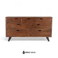 Bufet Kayu Jati / Meja Bufet Minimalis / Bufet Tv Kayu Jati Modern / Bufet Kayu Jati Laci 7 | KALVIN