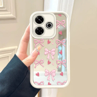 Cocok Untuk Xiaomi Redmi 13 Poco M6 4G 5G Kas Casing HP Indah dengan Klip Kupu-Kupu Cermin Anti Gore