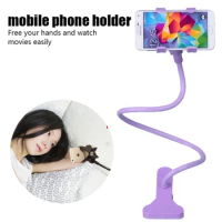 Universal Mobile Phone Holder Bracket For Smartphone Folding Lazy Bracket Bed Snap-On Mobile Phone Holder Clip Bedside Watch TV