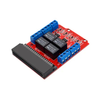Microbit 4 Channel Relay Module Shield 5V High Trigger Programming Educational Kids Teaching Microbit Expansion Board