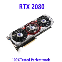 Used NVIDIA Geforce RTX 2080 8GB RTX 2080 Super 8GB RTX 2080 Ti 11GB 12nm 352bit Graphics Cards GPU Viedo Card Desktop PC