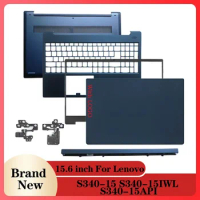 For Lenovo IdeaPad S340-15 S340-15IWL S340-15API Laptops Case LCD Back Cover/Front Bezel/Hinge Cover/Palmrest/Bottom Case Blue