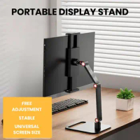 Portable Monitor Desk Holder Metal Stand 17 Inch Universal Expandable Display Base Vesa Mount External Vertical Screen Expansion