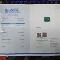 Link To Cover Lab Grown Colombian Emerald ruby sapphire Gemstone AGL Report Certification and Postage Difference