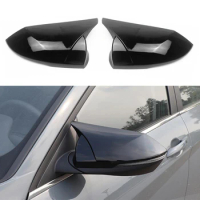 Car Styling Accessories Rearview Mirror Cover Trim Sticker Exterior Decorations For Hyundai Elantra 2021 2022 Gloss Black