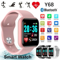 Multifunctional Smart Watch Men Women Kids Gift Bluetooth Music Fitness Sports Bracelet Sleep Monitor Y68 Smartwatch D20 116Plus