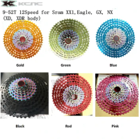 KCNC Cassette 12-Speed MTB 9-52 Teeth for XX1 Eagle XD XDR 12S SRAM Cassette Compatible for NX 1*12 group