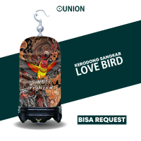 Lovebird Kerodong Custom Full Printing Bahan Jersey Kandang Burung