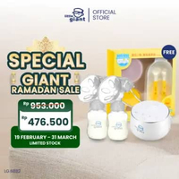Little Giant Lactation Rechargeable Double Breast Pump (Premium Edition) | Pompa ASI Electric | Pump