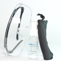 傾斜度可調整防疫護目鏡 ，長效型防霧劑，超值防疫眼鏡優惠包。kakaPow