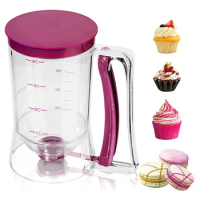 900ML Cupcake Pancake Cake Cream Cake Mix Dispenser Jug Baking Essentials Maker Cooking Tools Funnel Speratator Measuring Cup