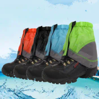 Foot Guards Waterproof Adjustable Leg Gaiters for Boots Lightweight Ankle Guards with Fastener Tape Outdoor Leg for Hiking