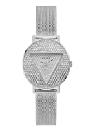 Guess Guess 標誌性銀色不銹鋼女士手錶 GW0477L1