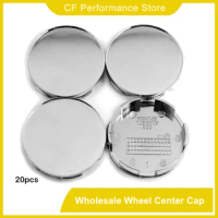 20pcs 58mm 57mm Wheel Center Hub Cap For 08W40-SEN-9000-02 44732-S50-N900 Refits Car Accessories Chrome