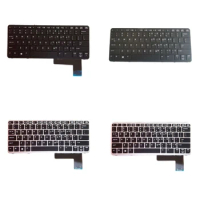 US Layout Backlit/no Backlight Keypad for HP EliteBook 820 G1 820 Notebook Dropship