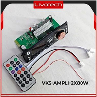 LIVO Modul MP3 Decoder Bluetooth Karaoke Amplifier 2x 80W Multimedia Trolley Speaker 161BT