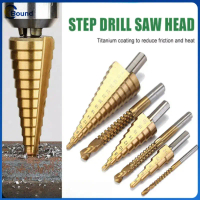 ดอกสว่าน ทรงเจดีย์ 6pcs  ชุดดอกเจดีย์ 3 ตัวชุด STEP DRILL SET เจาะขยาย ดอกสว่านเจดีย์ ชุดดดอกสว่านเห