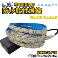 LED燈條 USB燈條 防水燈條 燈條 2色 軟燈條 改裝燈條 附開關 1米 2米 白色 黃色