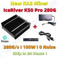 Free Ship New IceRiver KS0 Pro 280G 100W With PSU KAS Miner Kaspa Mine Machine KAS Asic Mining Profitable KAS Mute Miner