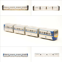 台鐵阿福號區間車 EMU700型 鐵支路4節迴力小列車 迴力車 火車玩具 壓克力盒裝 QV006T1 TR台灣鐵道