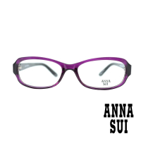 【ANNA SUI 安娜蘇】日系可愛圓花造型光學眼鏡-透紫(AS542-709)