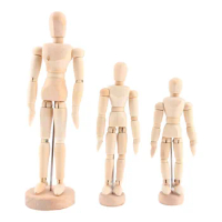 1 Pc Movable Limbs Male Wooden Mannequin Action Toy Figures Sketch Draw Artist Art Models Creative Drawing Supplies