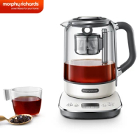 Morphy Richards Electric Kettle Glass Water Kettle Smart Thermo Pot Coffee Water Boiler 220v Kitchen Appliances Tea Infuser 1.7L