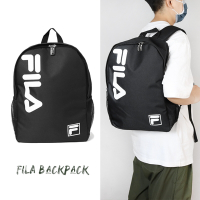 Fila 後背包 Backpack 黑 白 男女款 雙肩背 書包 休閒 水壺袋 斐樂 BPU7020BK