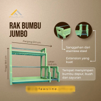 Rak Bumbu Jumbo Minimalis Fawsline