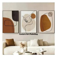 Liris Dalam Warna Lukisan Hiasan Dinding Kanvas Cat Akrilik Tekstur Timbul - Future Art Painting den