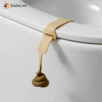 Seat Handle Holder Cover Puller Stool Shape Convenient Silicone Household Bathroom Sanitary Toilet Lid Lift Tool Lid Lift