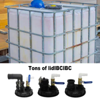 90 Degree Elbow IBC Cover Lid, IBC Tank Lid,Female Thread IBC Tank Adapter Water Tap Connector IBC T