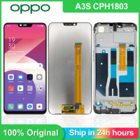 6.2'' Original For OPPO A3S CPH1803 CPH1853 LCD Display Touch Panel Sensor Digitizer Assembly For OPPO A3s Screen, With Frame