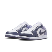 NIKE 休閒鞋 男鞋 運動鞋 AJ1 AIR JORDAN 1 LOW 白藍紫 553558-145