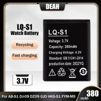 1PCS New LQ-S1 3.7V 380mAh Rechargeable Lithium Polymer Battery For Smart Watch HLX-S1 AB-S1 DJ-09 DZ09 W8 T8 A1 V8 X6 Batteria