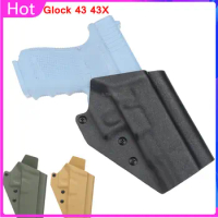 Tactical Glock 43 43X Holster Military Cs Games Airsoft Shooting Durable Quick Release Holsters Hunting Pistol Accessories