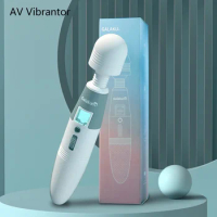 GALAKU Upgrade Heating AV Massage Stick LCD Screen Vibrator Rechargeable Female Masturbator Adult Sex Toys