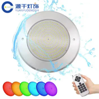 Led Swimming Pool Light Underwater Light Rgb IP68 Ultra Thin Stainless Steel AC12v 18W 25W 35W Par56