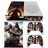 Skin Sticker for Xbox One S Console Controller Decal Vinyl Cover Blood Sekiro Shadows die twice