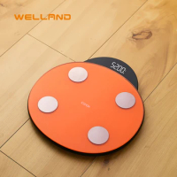 Welland Electronic High Quality Special Design Human Digital Bathroom Weighing Platform Scale with Printing