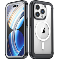 適用蘋果15手機殼iPhone15ProMax透明全包MagSafe磁吸三防戶外殼417