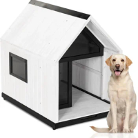 Outdoor Dog House, Sun Protection Dog Houses for Small Medium Large Sized Dogs,Weatherproof Dog House for Easy Cleaning