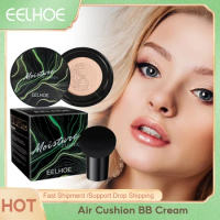 EELHOE Air Cushion BB Cream Face Base Makeup Natural Moisturizing Foundation Concealer Liqiud Foundation Mushroom Head BB Cream