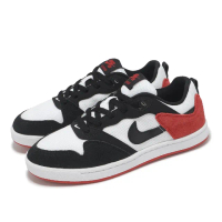 【NIKE 耐吉】滑板鞋 SB Alleyoop GS 大童 女鞋 黑 紅 拼接 麂皮 板鞋 休閒鞋(CJ0883-102)