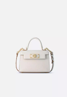 FION Stars Leather Top Handle Bag White Small