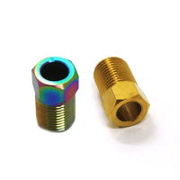 1x M8 Bicycle Hydraulic Hose Screw Bolt Nut For-Shimano/AV1ID/GUIDE Titanium Alloy Disc Brake Tubing Connection Screw P0.75 Part