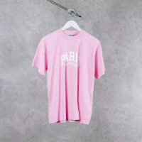 BALENCIAGA Kaos BALENCIAGA PARIS WHITE PINK TSHIRT 100% ORIGINAL