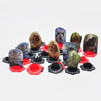Gloomhaven Standee Bases Pack of 30 3D Printed Hex Monster Stand with Health Tracker and Status Token Slots