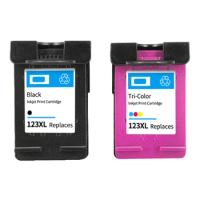 Cartridges for HP HP123XL Cartridges for HP 1110 2130 2132 2133 Inkjet Printer Black / Tri-Color