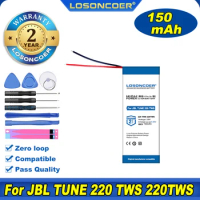 100% Original LOSONCOER 150mAh For JBL TUNE 220 TWS 225 TWS 225TWS 220TWS TUNE220 TUNE 225 Bluetooth Wireless Headset Battery